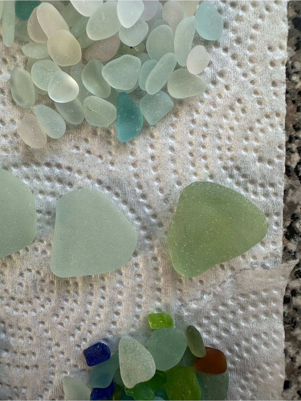 Assorted Seaglass Genuine Pieces Blue Green Purple X-Small Large Jewelry Decor - Picture 5 of 7